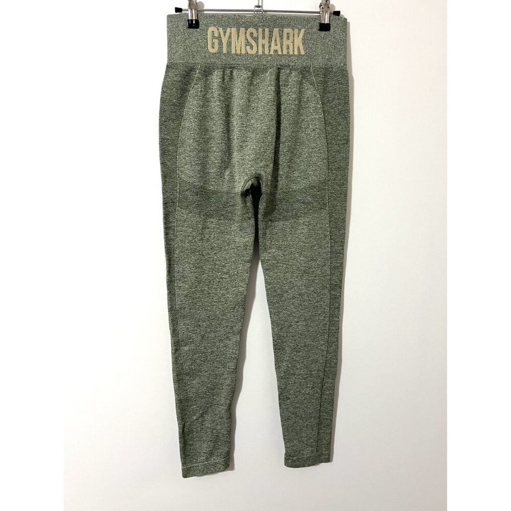 GYMSHARK Olive Green Flex High Waisted Booty Lifting Leggings Workout Size S